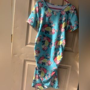 Floral dress, cotton,never worn, Large